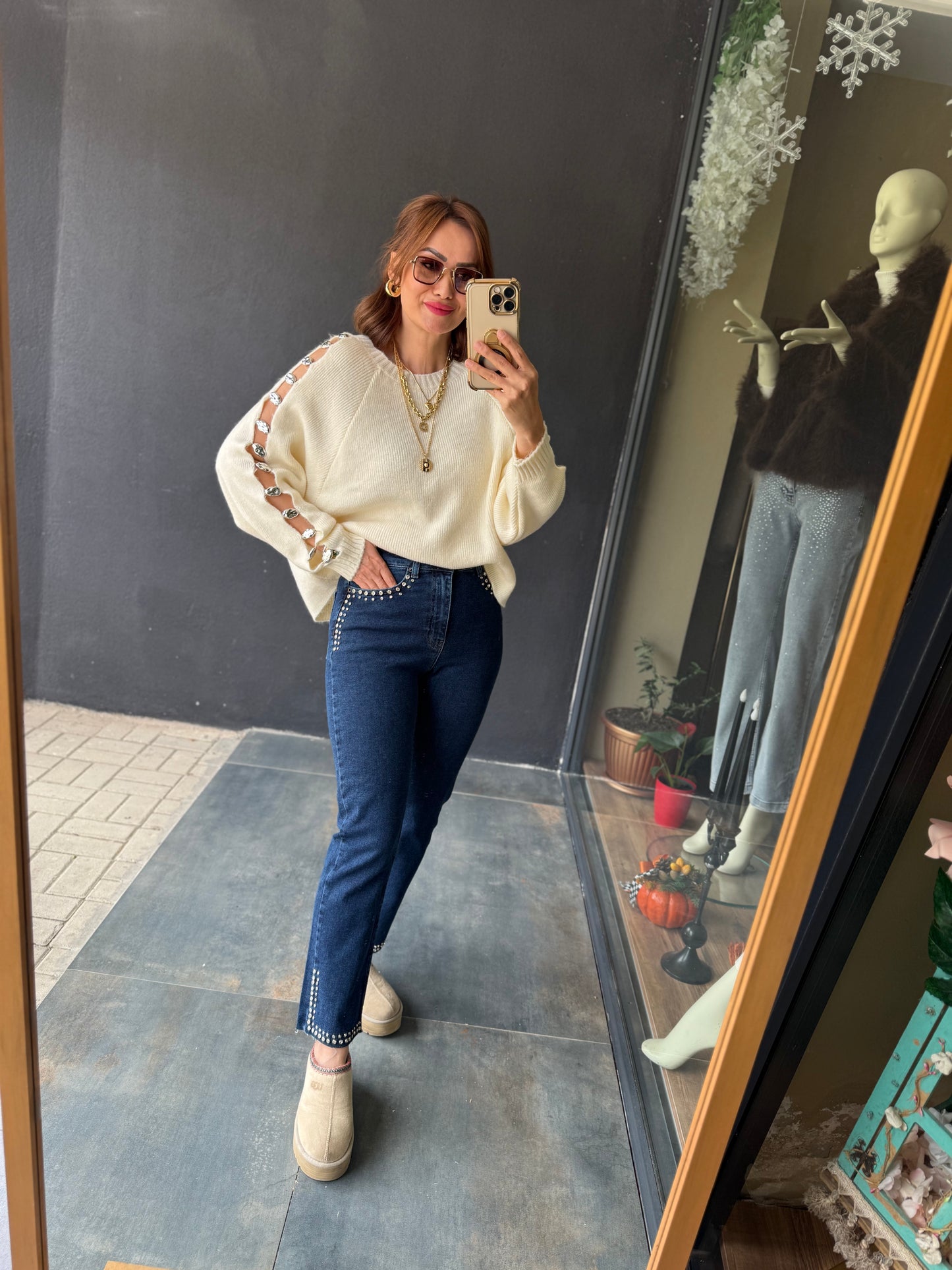 Xlove Çift Drop İşleme Jean