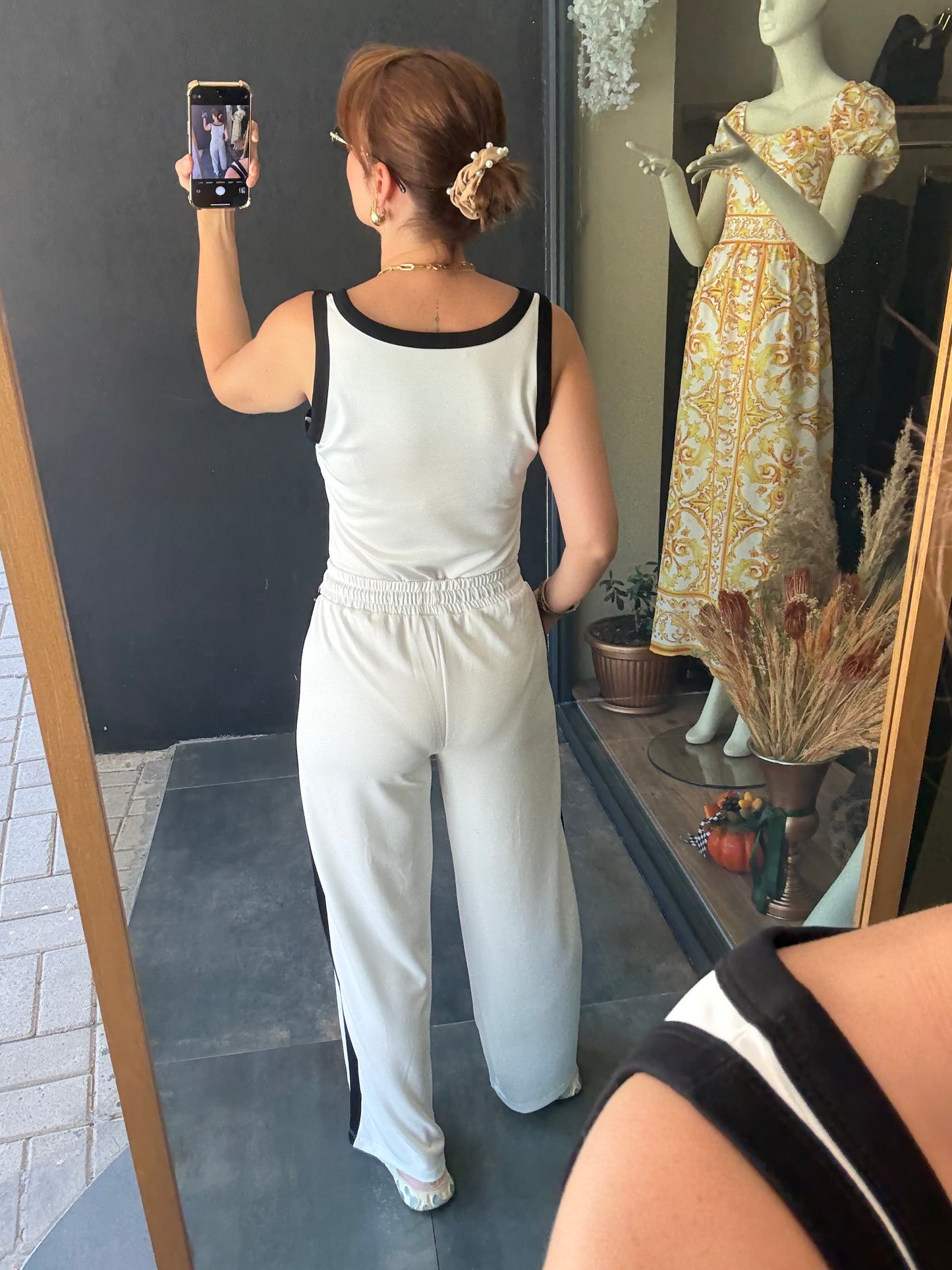 Laxet Beyaz Modal Eşofman Takımı