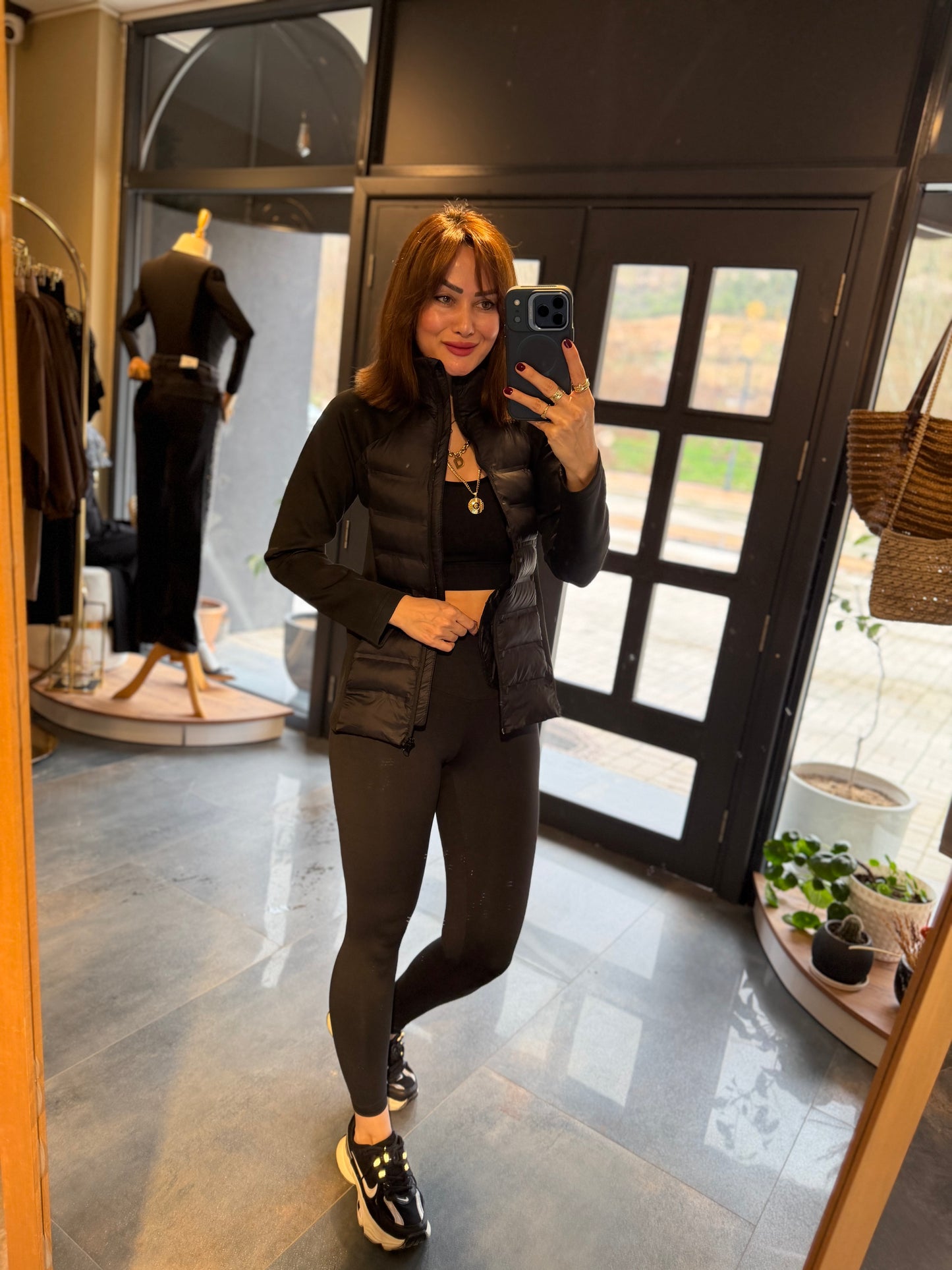 Spark Siyah Mont & Tayt Takım