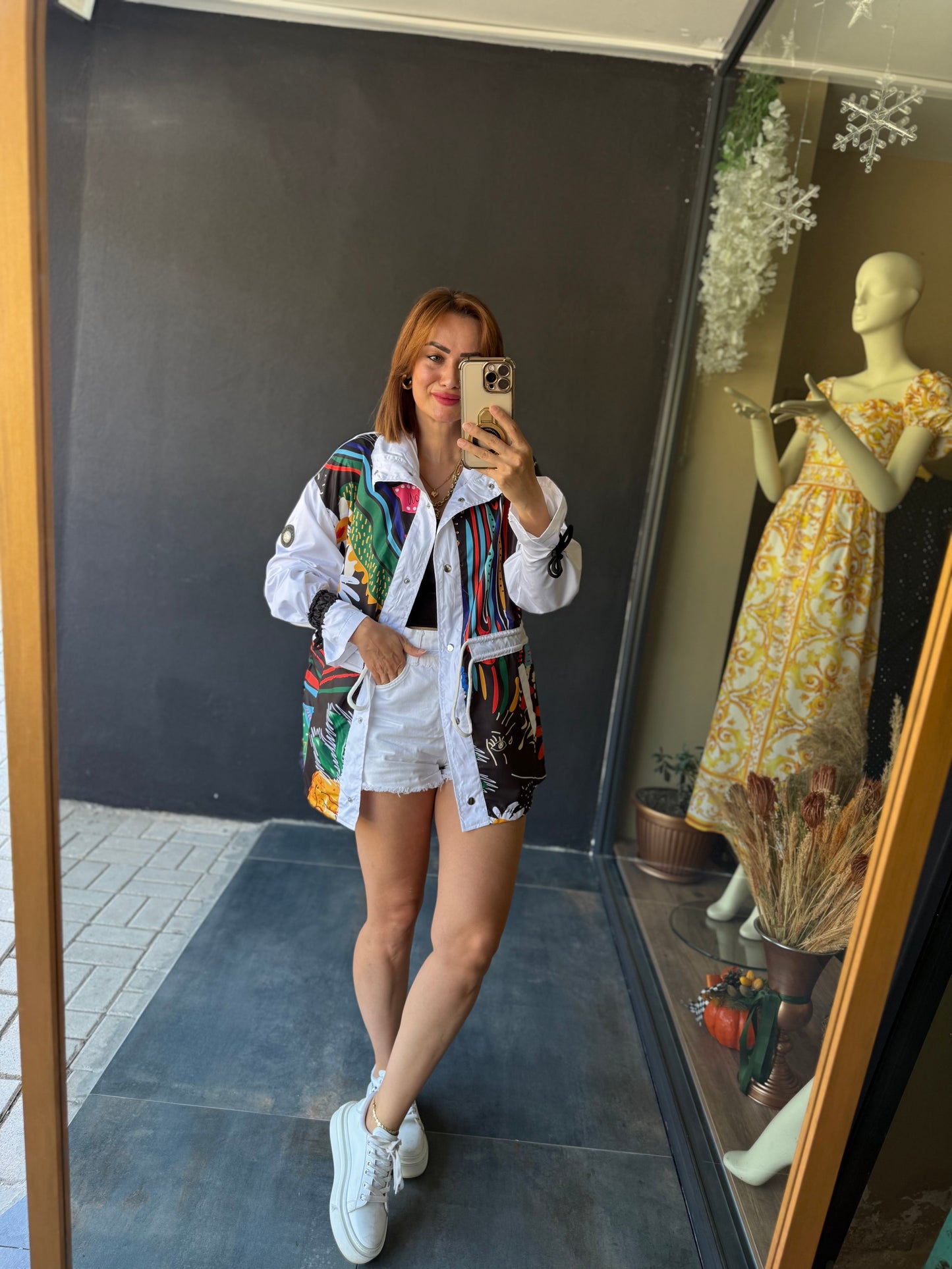 S.c.h Beyaz Trenchcoat