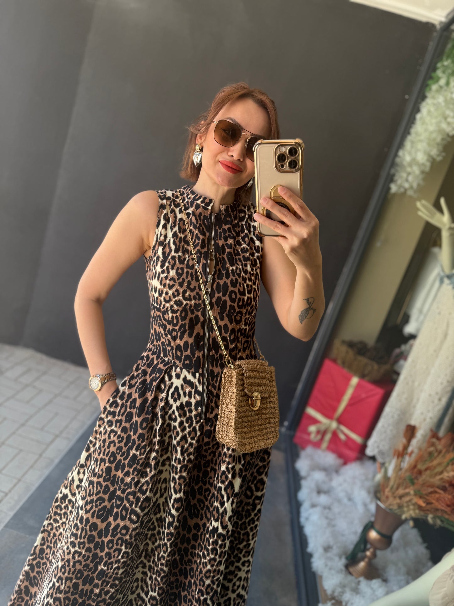 Deppot Leo Gabardin Elbise