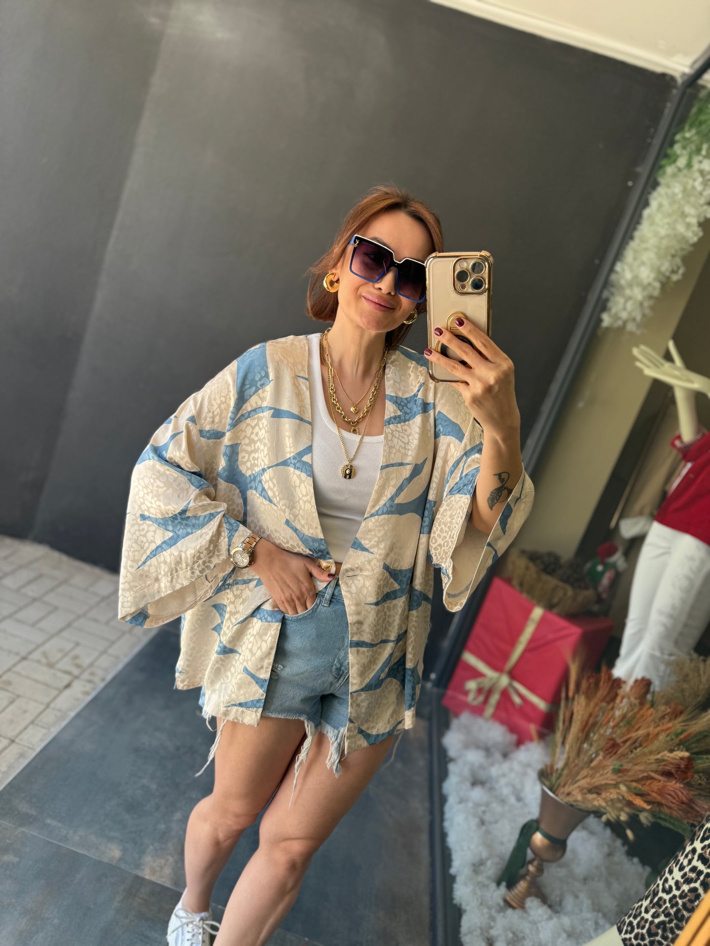 Kotto Mavi Blazer Ceket