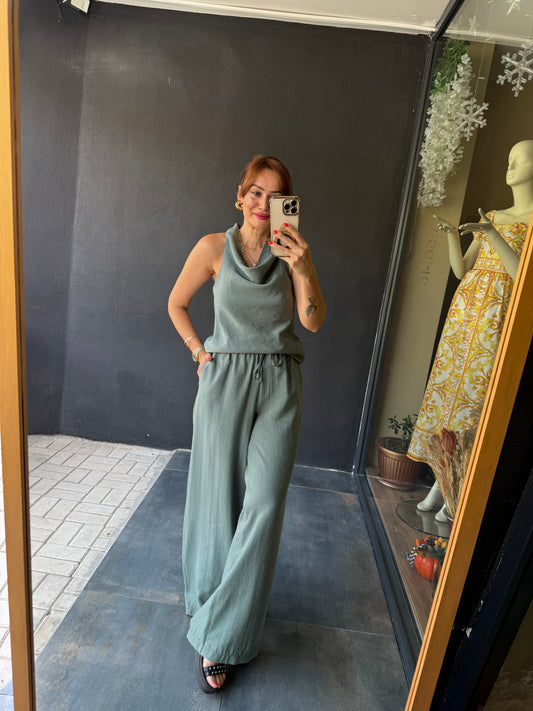 Agatha Mint Tensel Takım