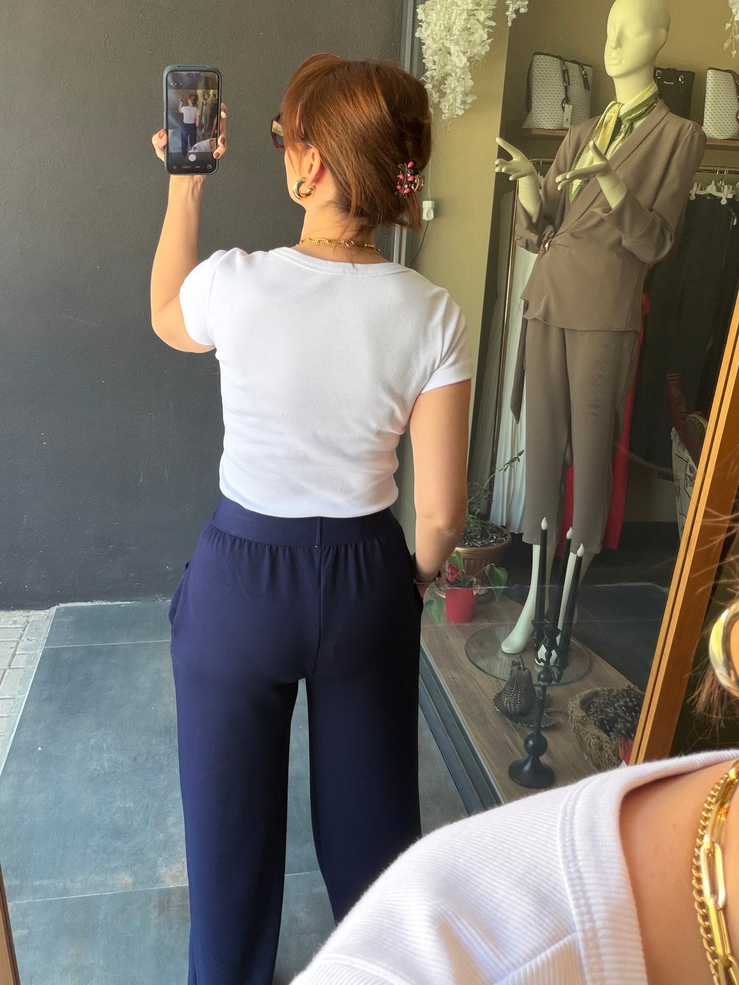 Dumpi Lacivert Modal Spor Pantolon