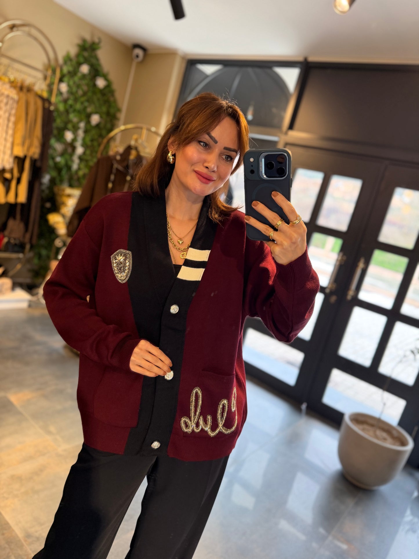 Virgin Bordo Elit Triko Hırka