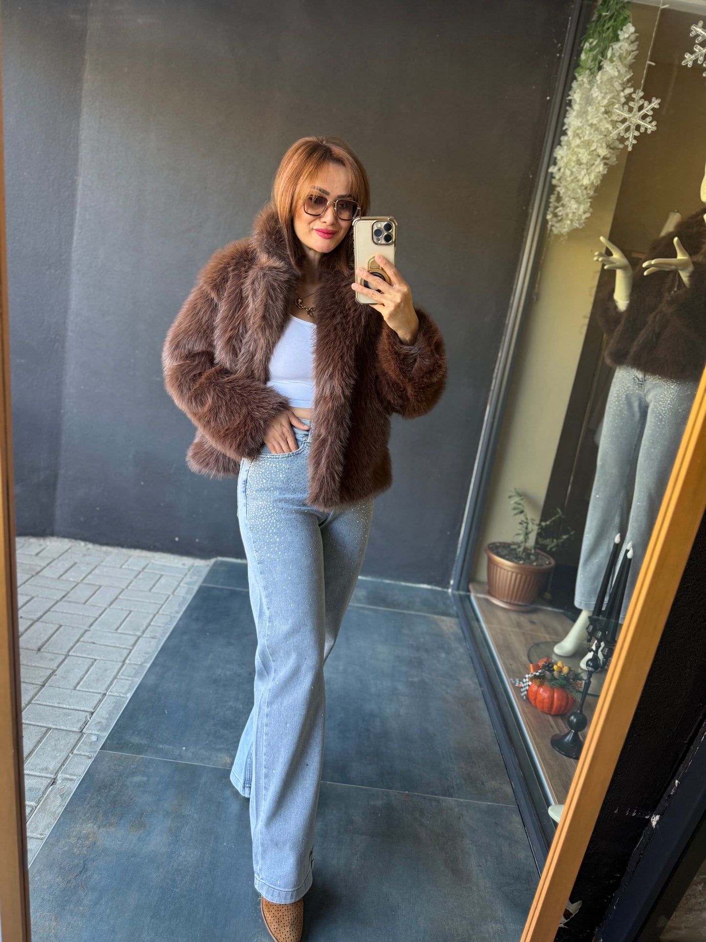 Tablo Kahve Luxury Kürk