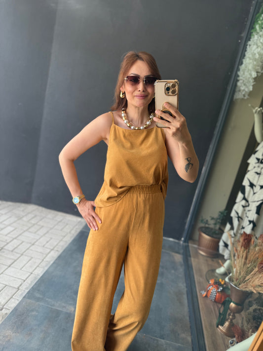 Ateks Sarı Nubuk Takım