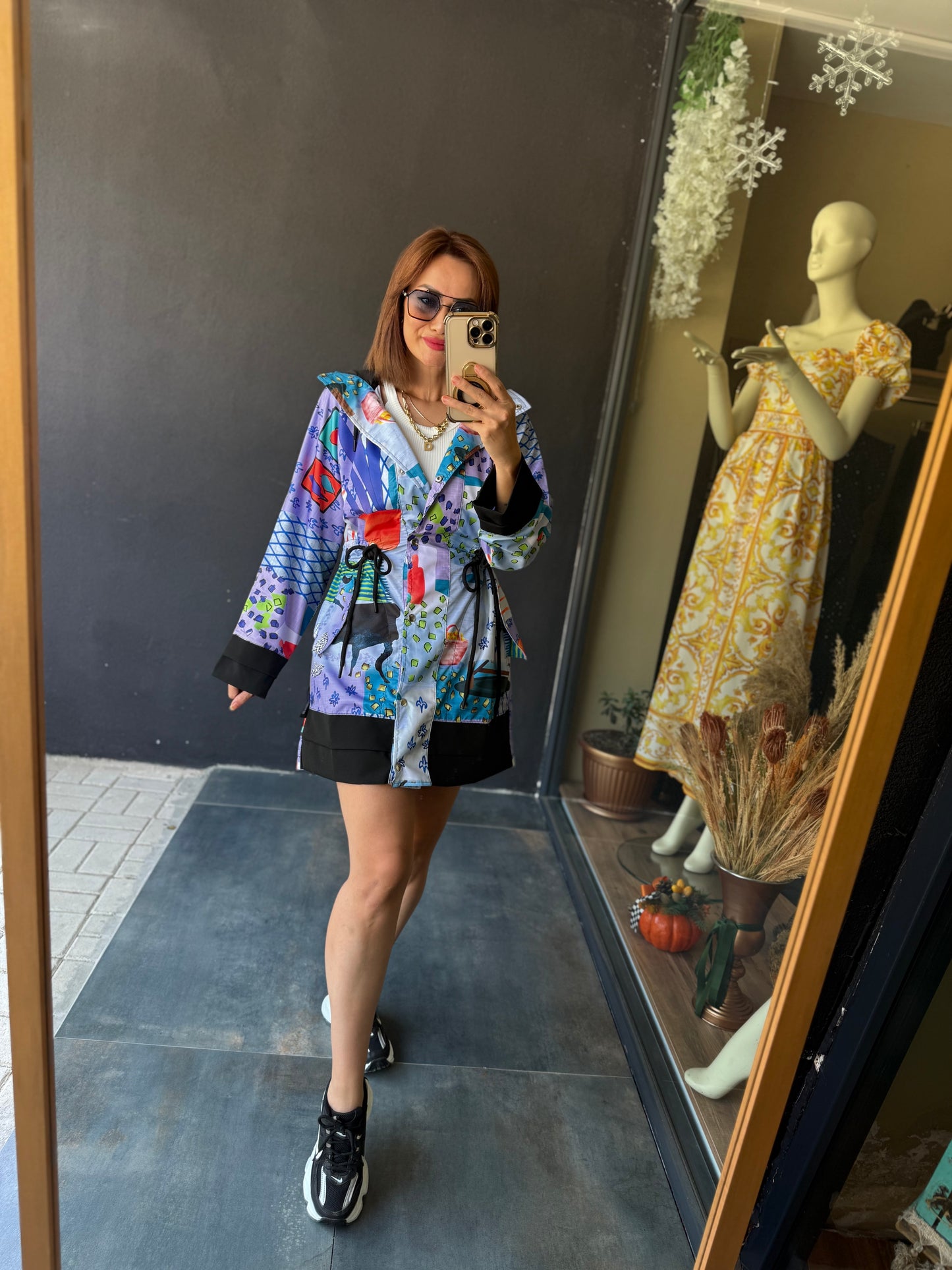 S.c.h Lila Trenchcoat