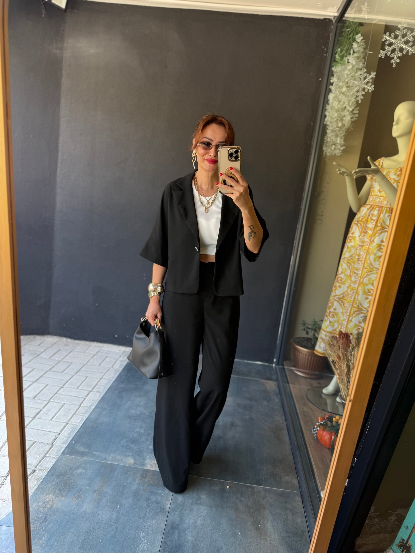 Belt Siyah Ceket & Pantolon Takım