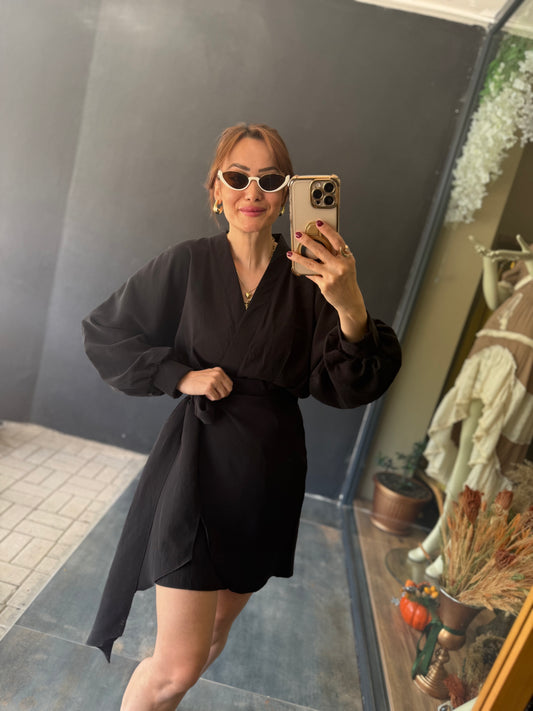 Show Siyah Modal Elbise