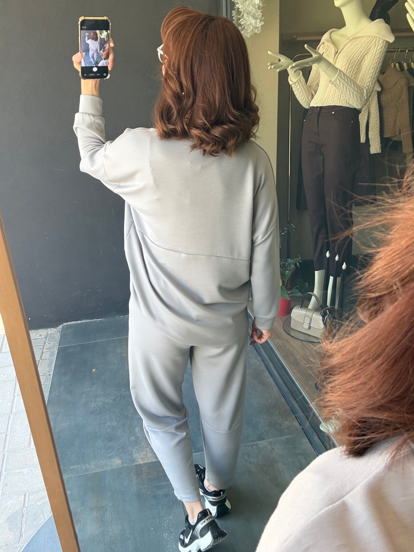 Şayza Gri Armalı Takım