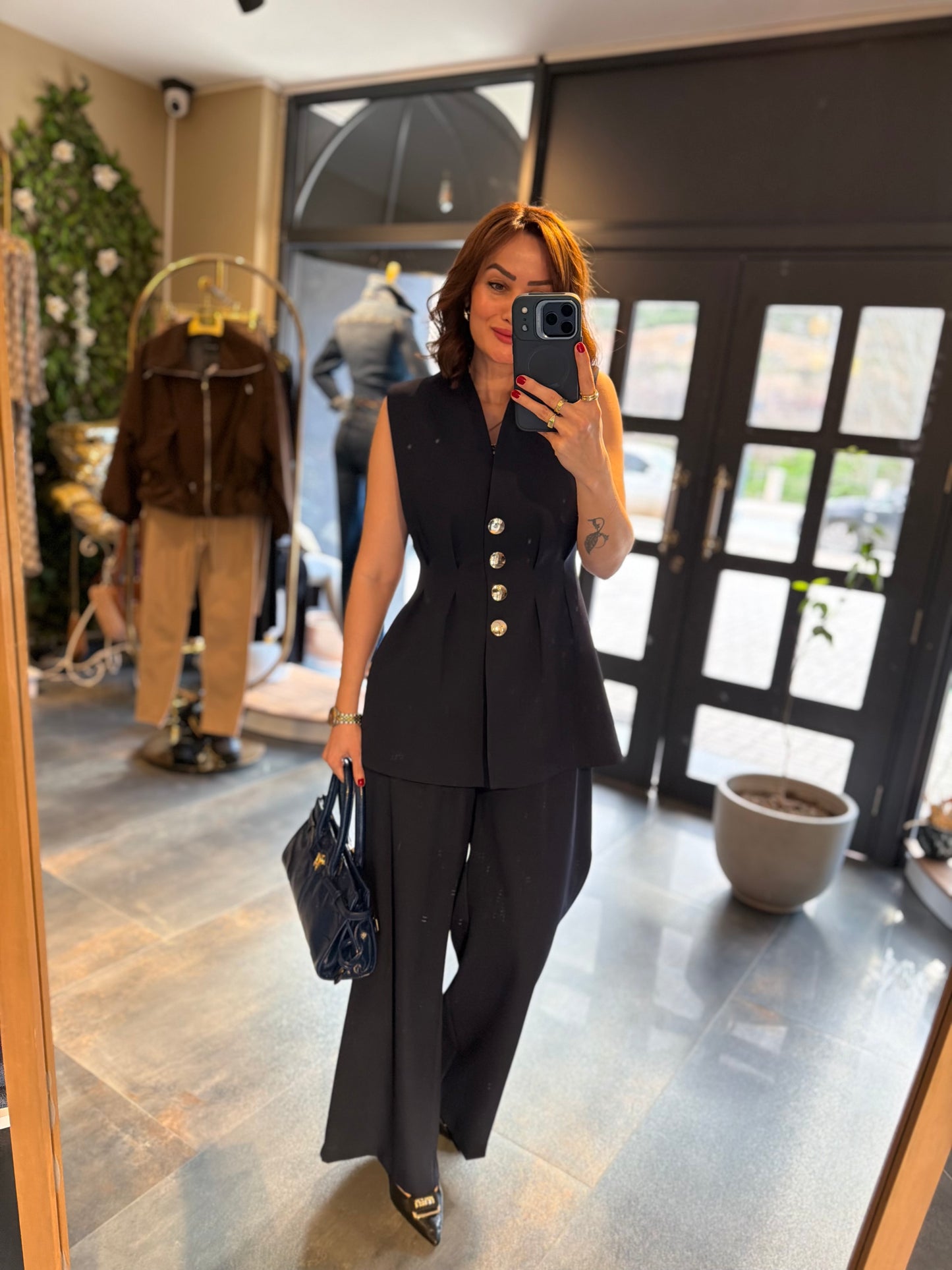 Newwel Lacivert Yelek & Pantolon Takım