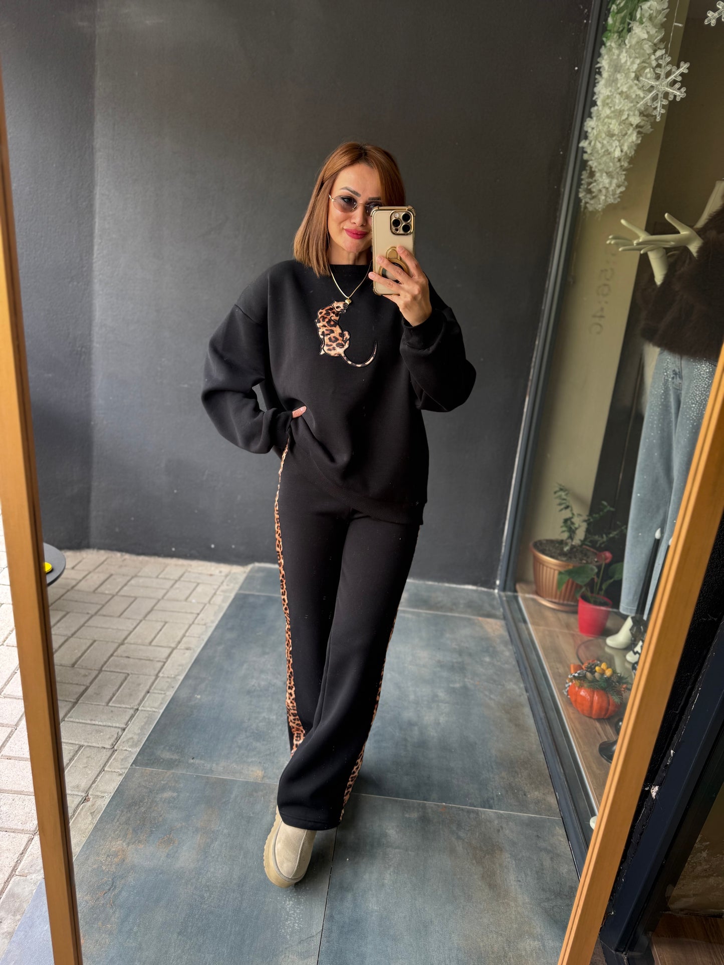 Ladima Siyah Şardonlu Eşofman Takımı