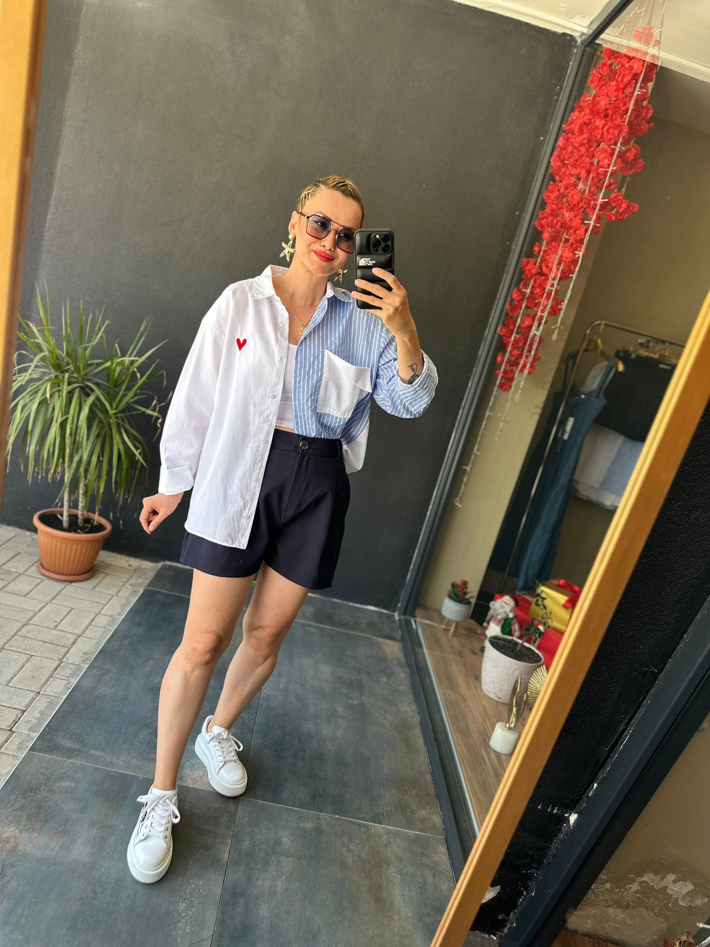 Bısou Lcivert Krep Şort