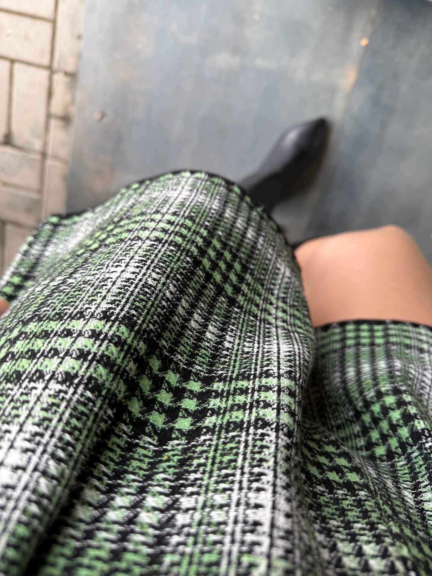 Dumra Yeşil Tuvid Yelek & Şort Takım