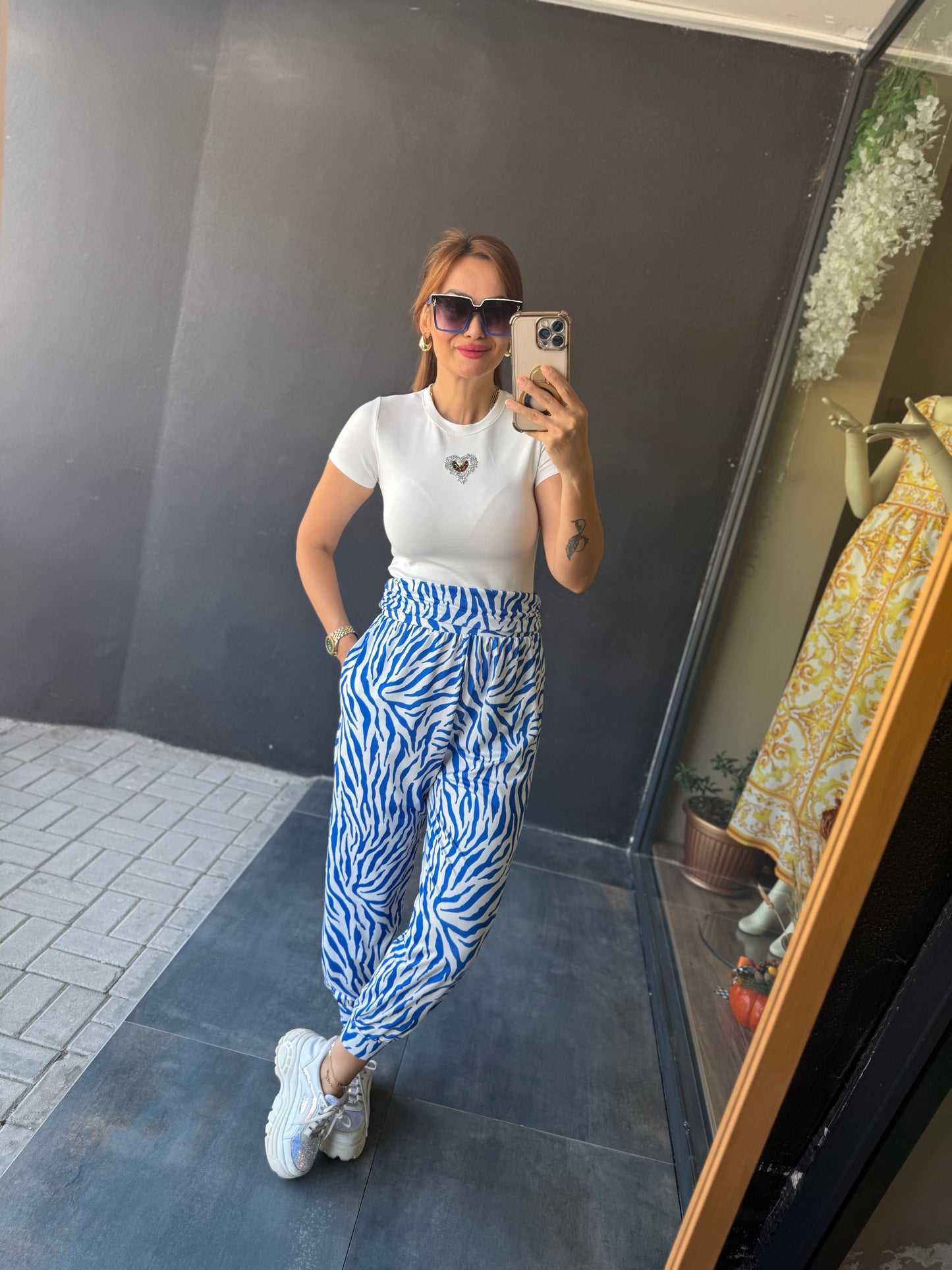 Merry Mavi Şalvar Takım