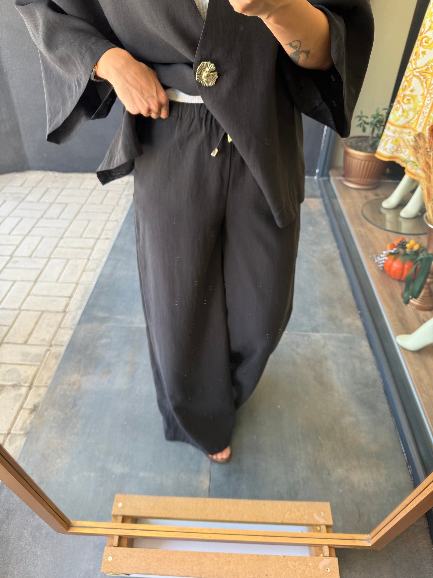 Ozyi Siyah Tensel Takım