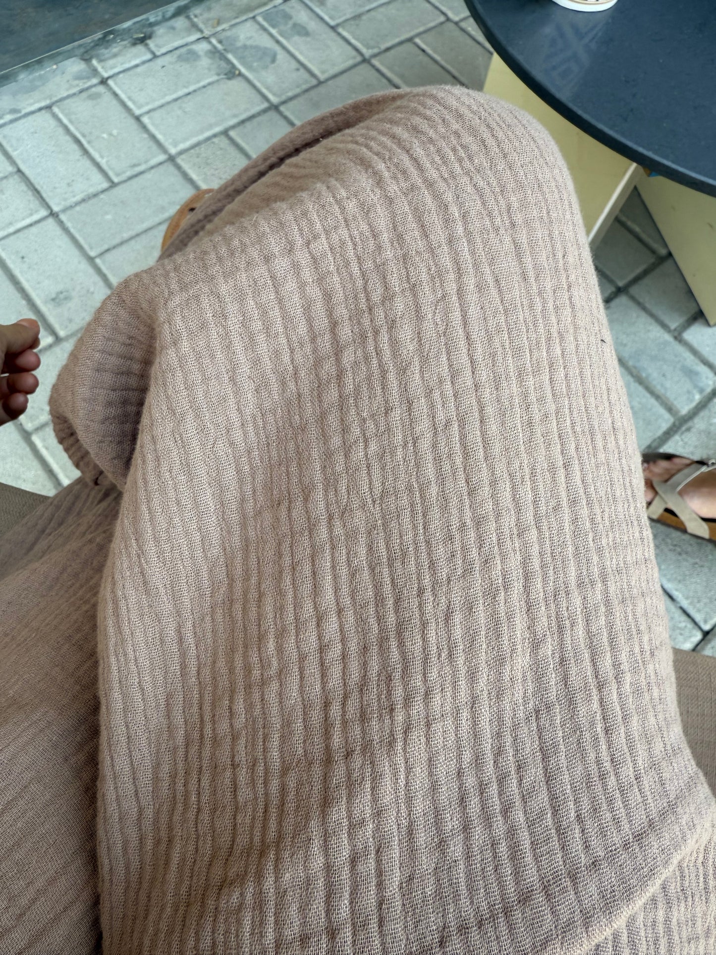 Summer Kahve Müslin Pantolon