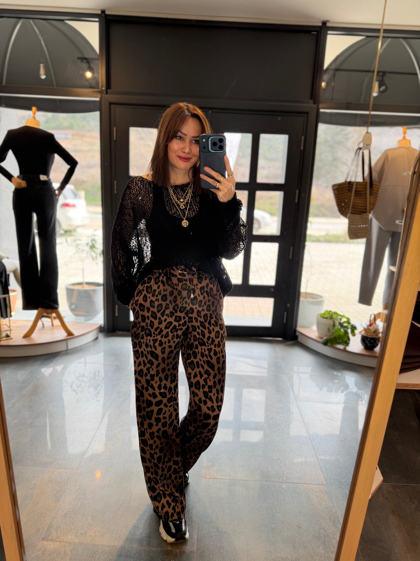 Gilgen Kahve Leopar Takım