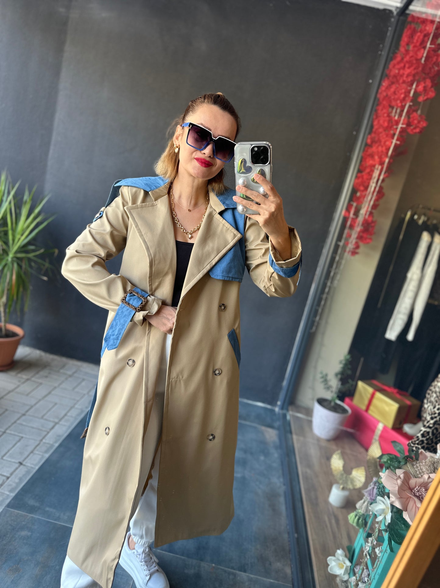 Asprn Camel Kot Det.Trenchcoat
