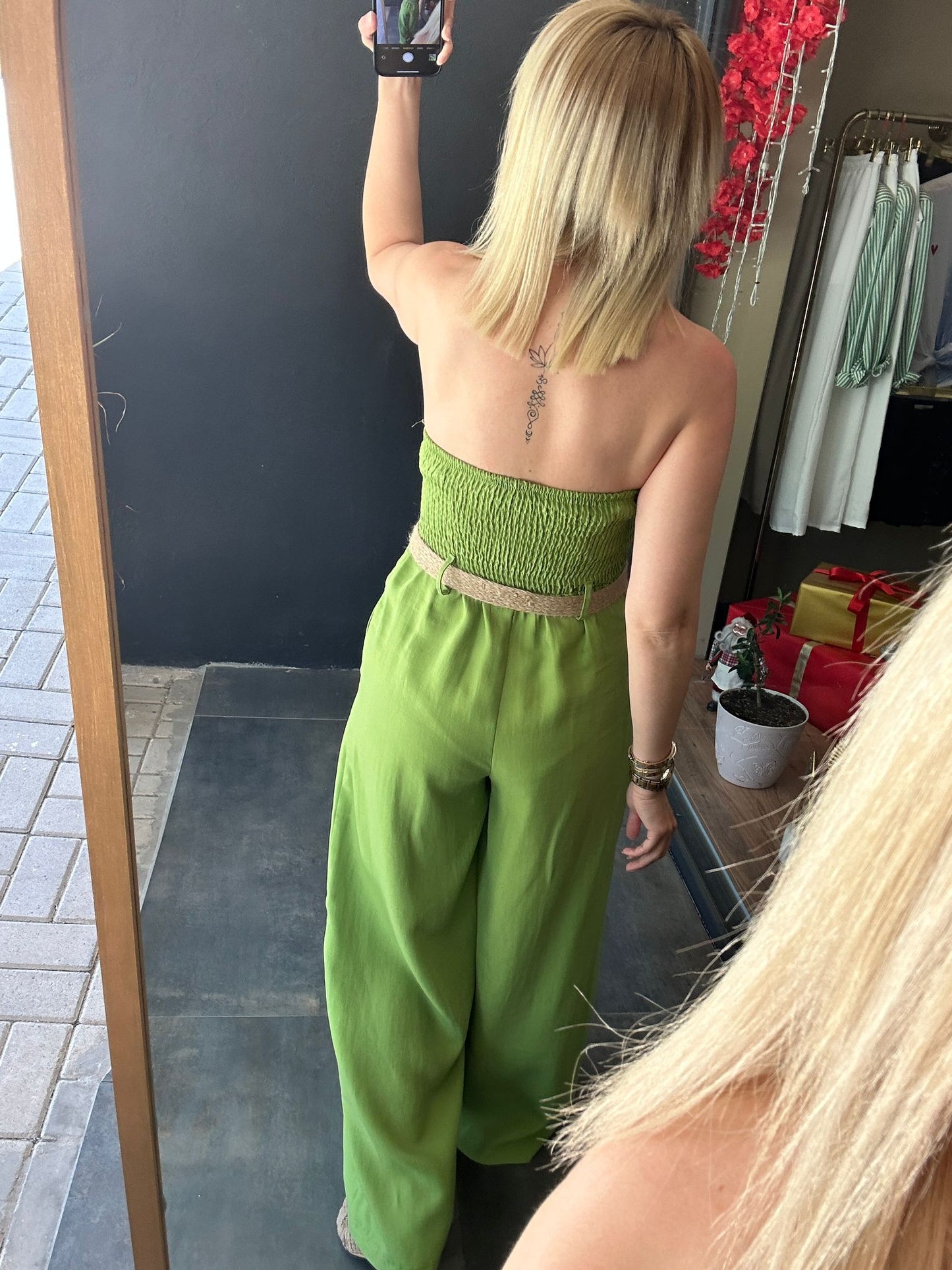 Arjantin Fıstık Keten Tulum