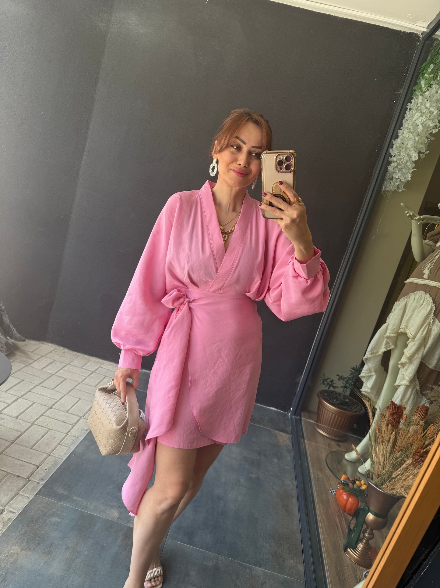 Show Pembe Modal Elbise