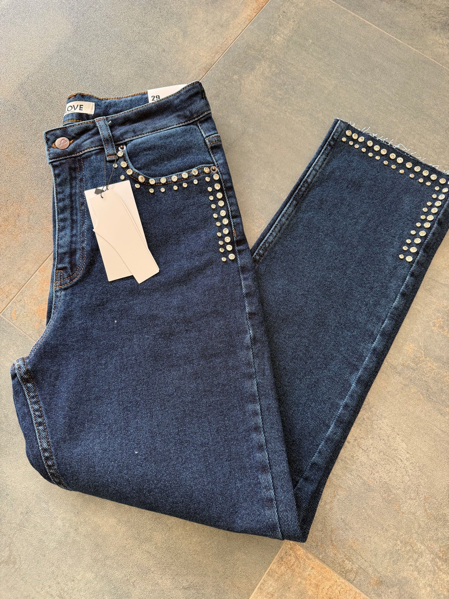 Xlove Çift Drop İşleme Jean