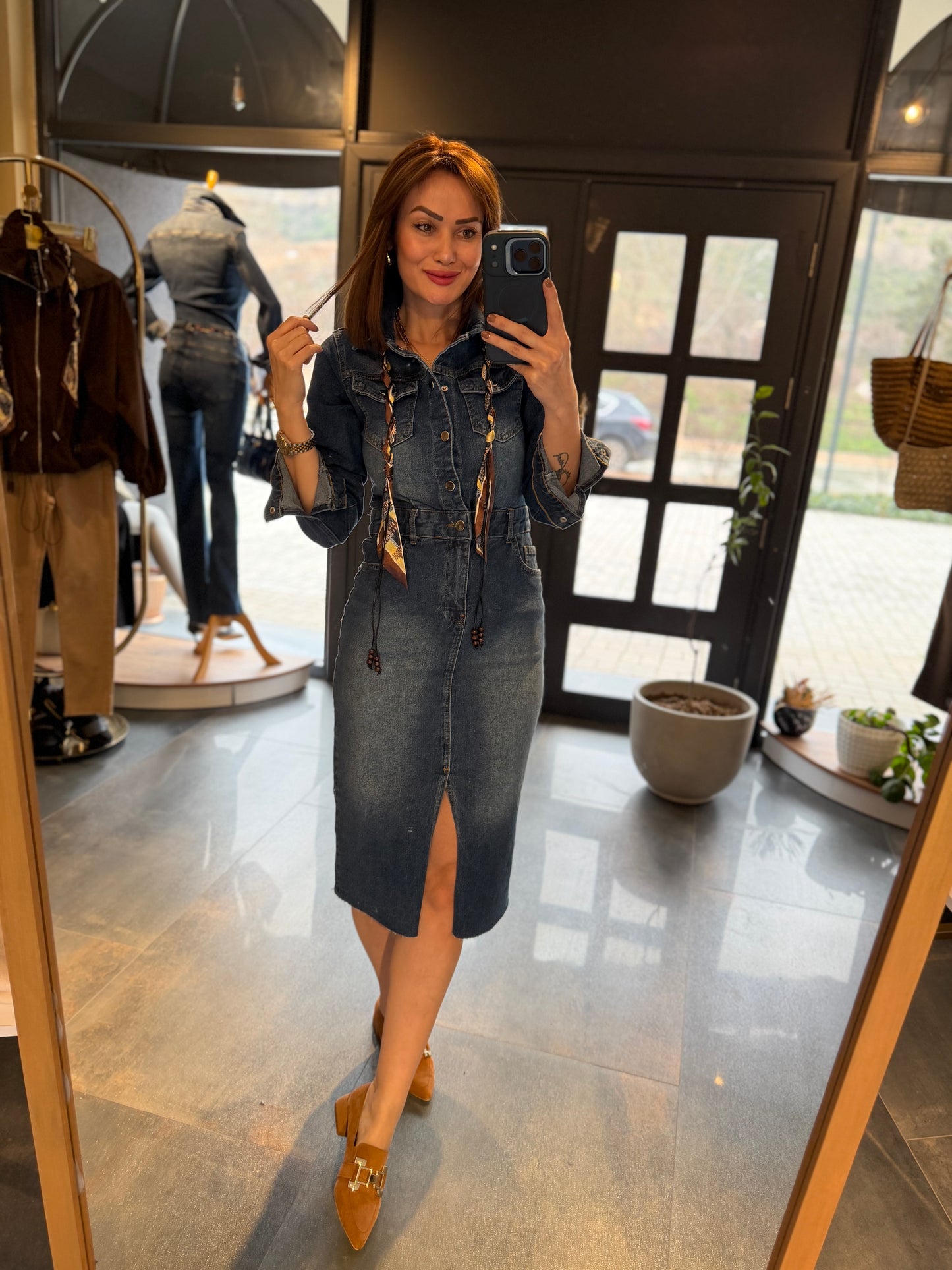 Mua Midi Boy Jean Elbise