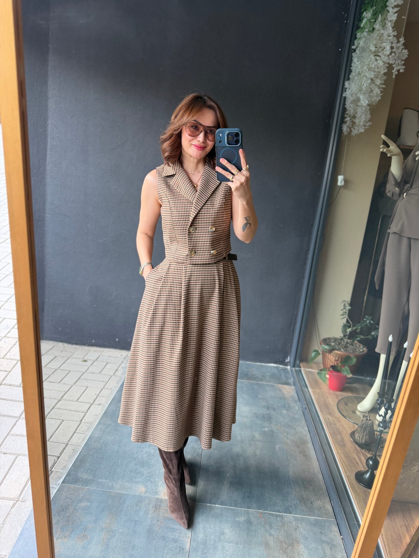 Harpu Tuvid Etek & Yelek Takım