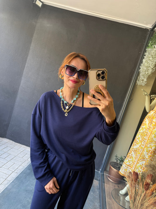 Latest Lacivert Modal Takım