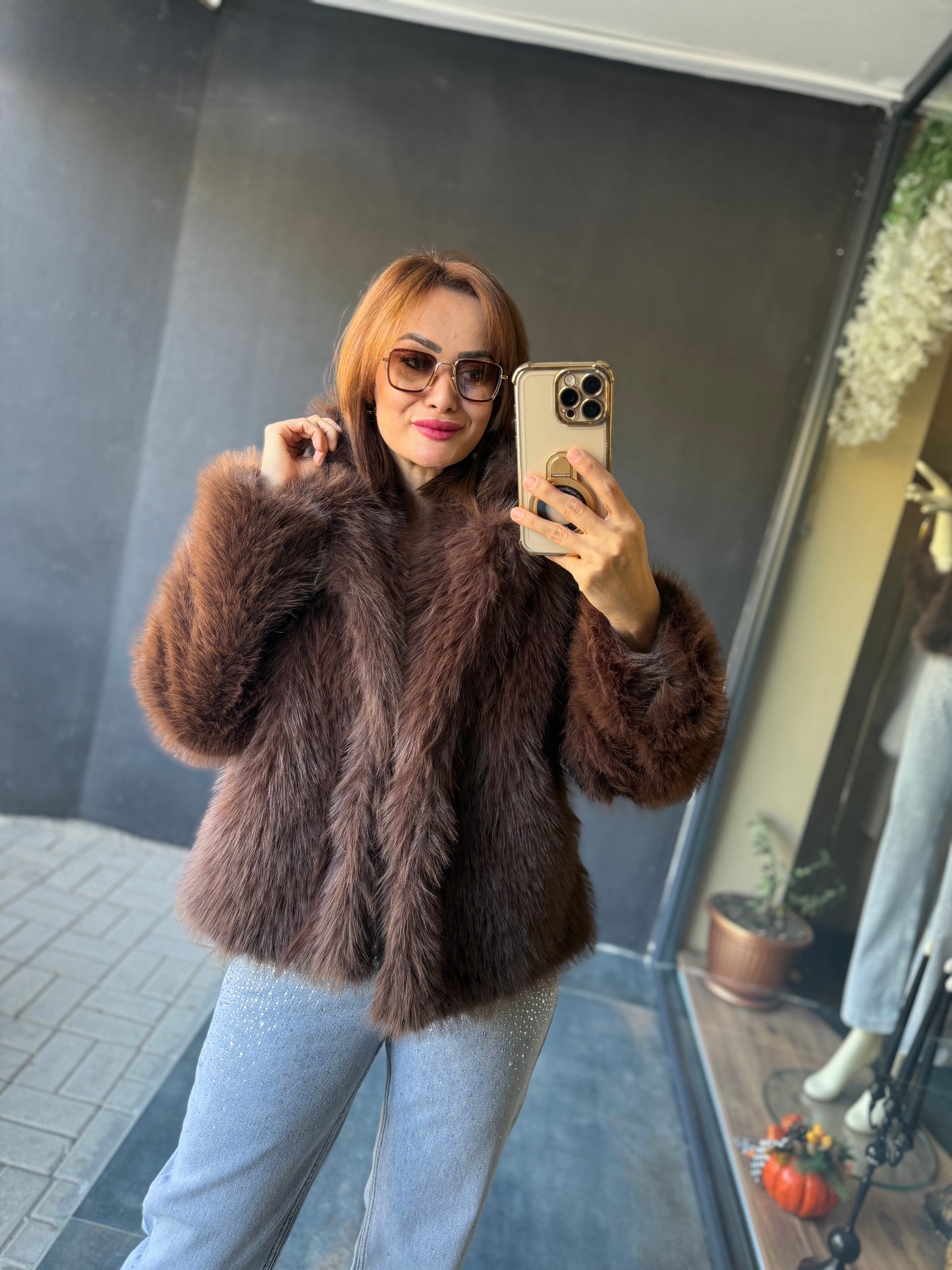 Tablo Kahve Luxury Kürk