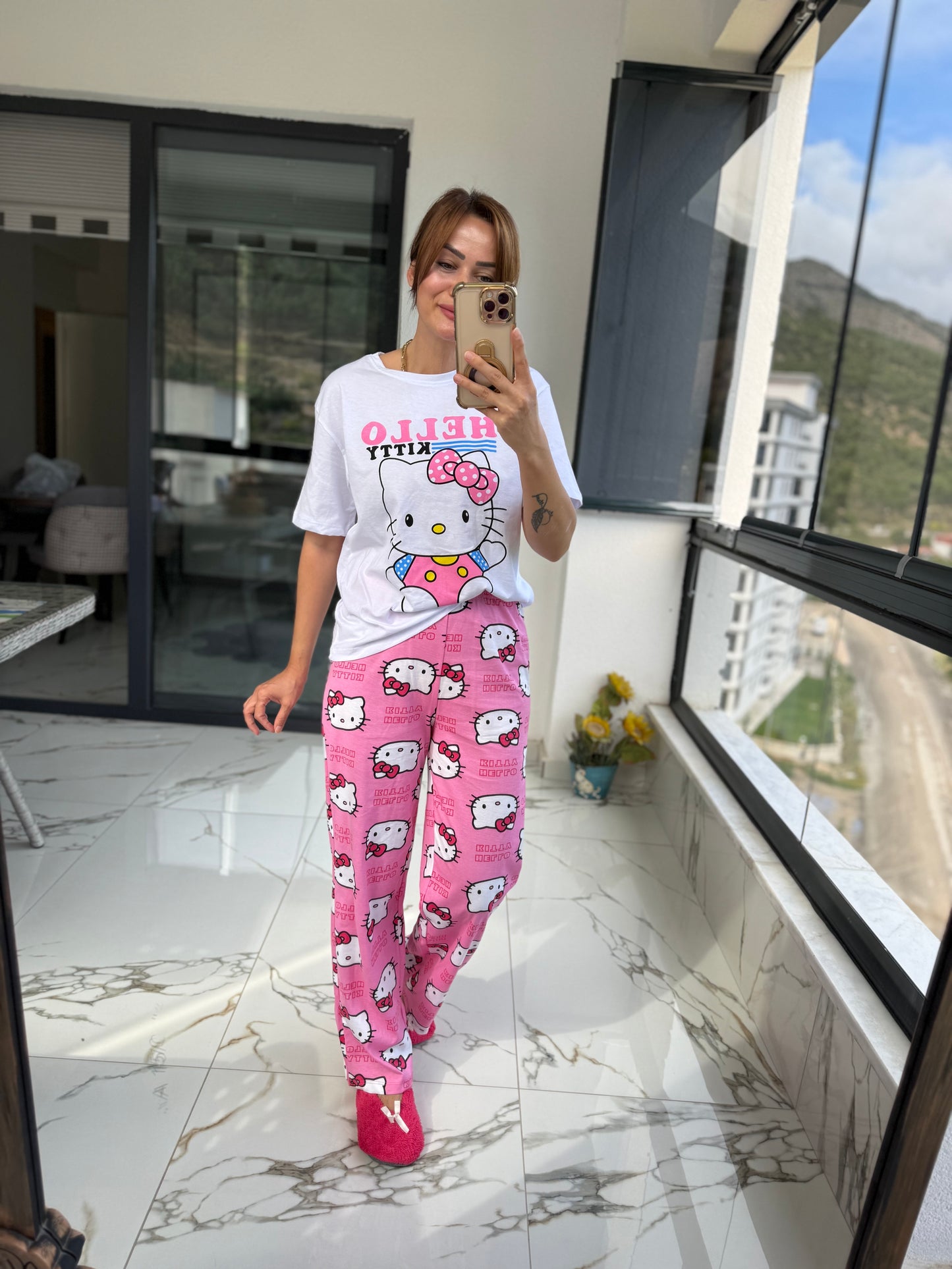 Hanteks Kısa Kol Pijama Takımı 1