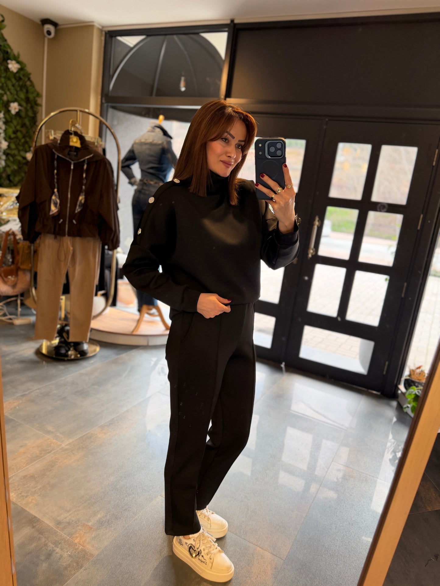 Menthol Siyah Scuba Takım