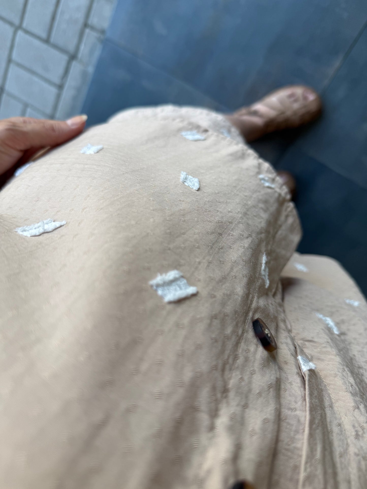 Astra Krem Şort & Gömlek Takım