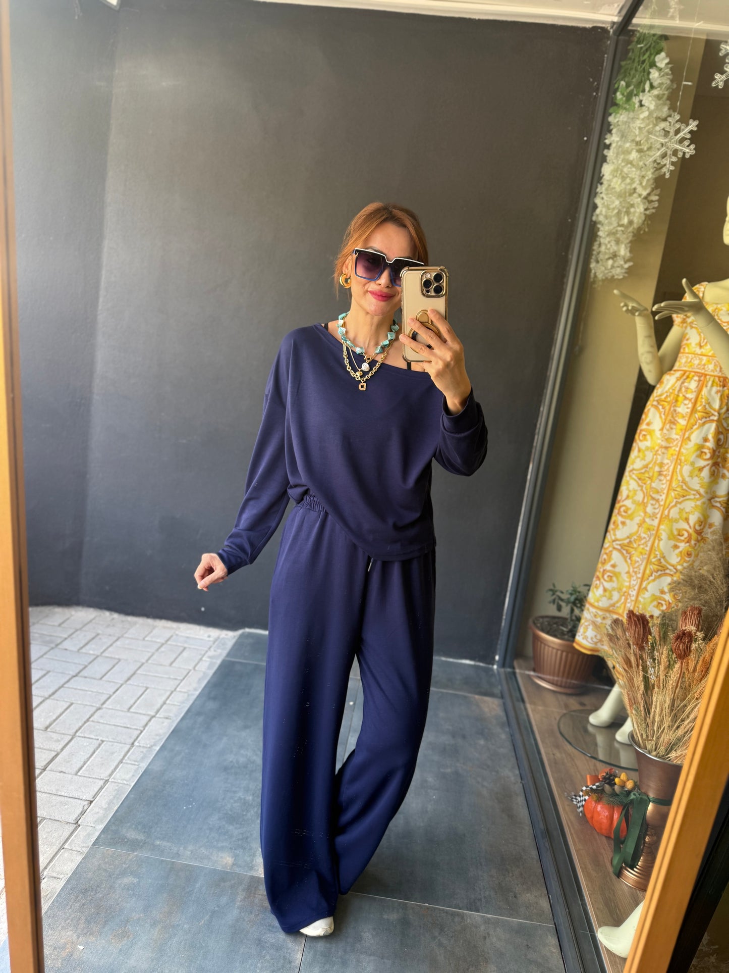 Latest Lacivert Modal Takım