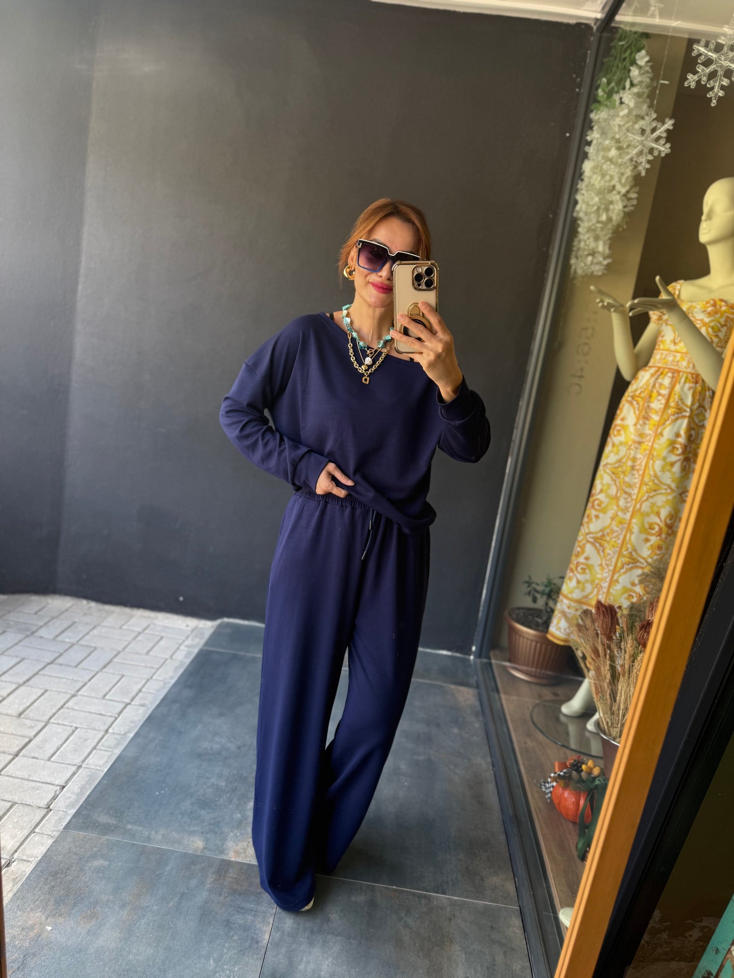 Latest Lacivert Modal Takım