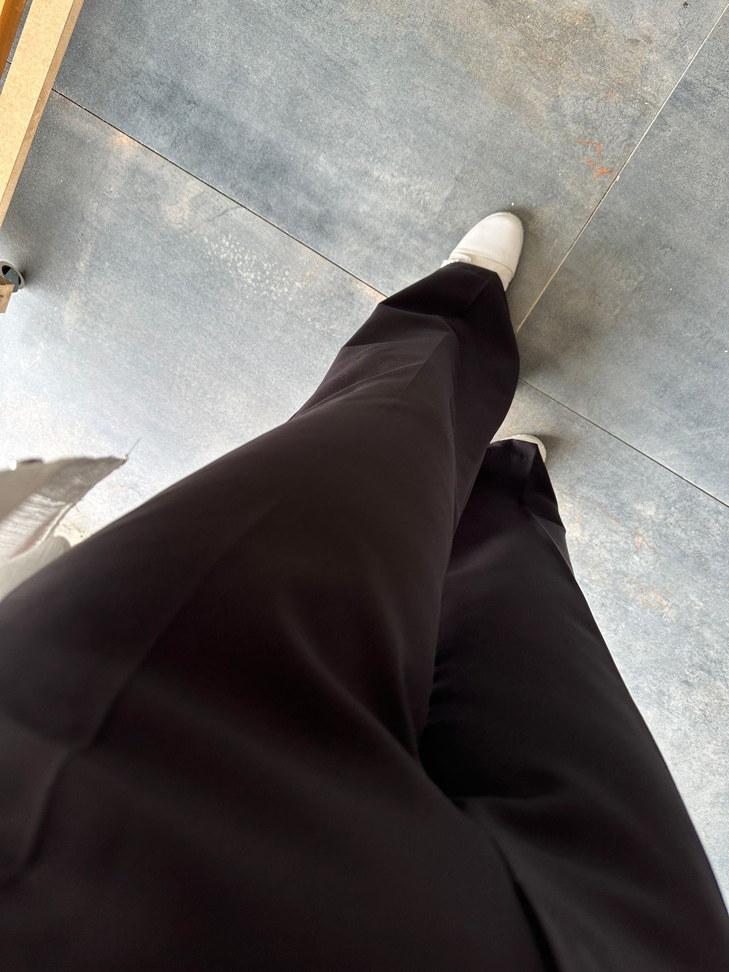 Siyah Kemerli Palazzo Pantolon