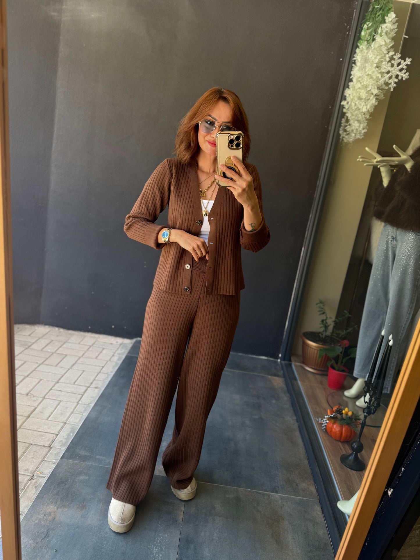 Monster Kahve Triko Takım