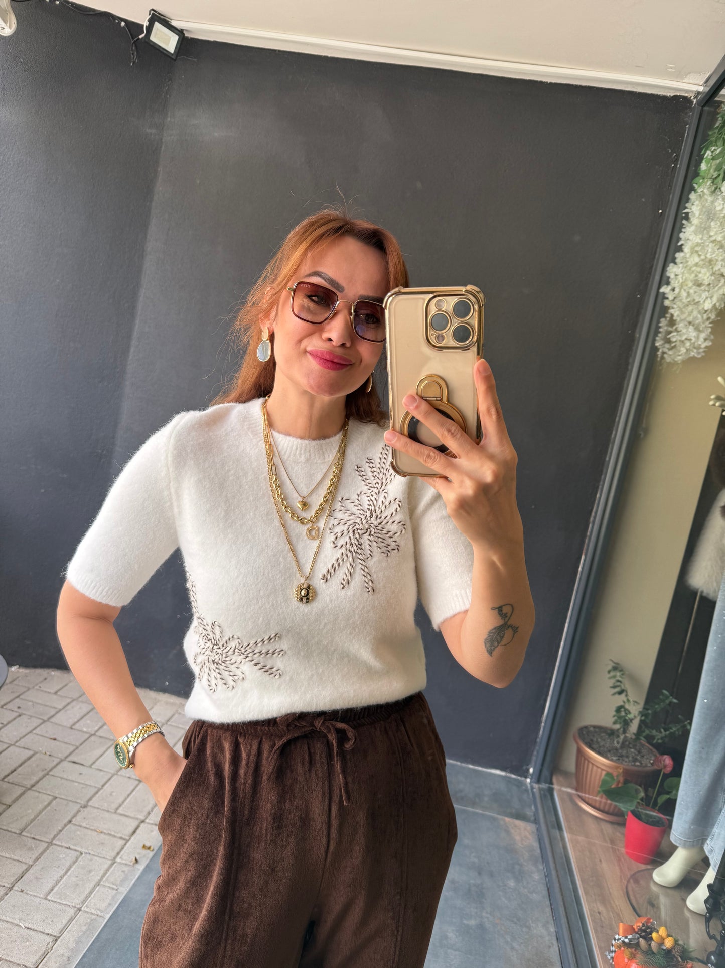 Harce Beyaz Yumoş Triko