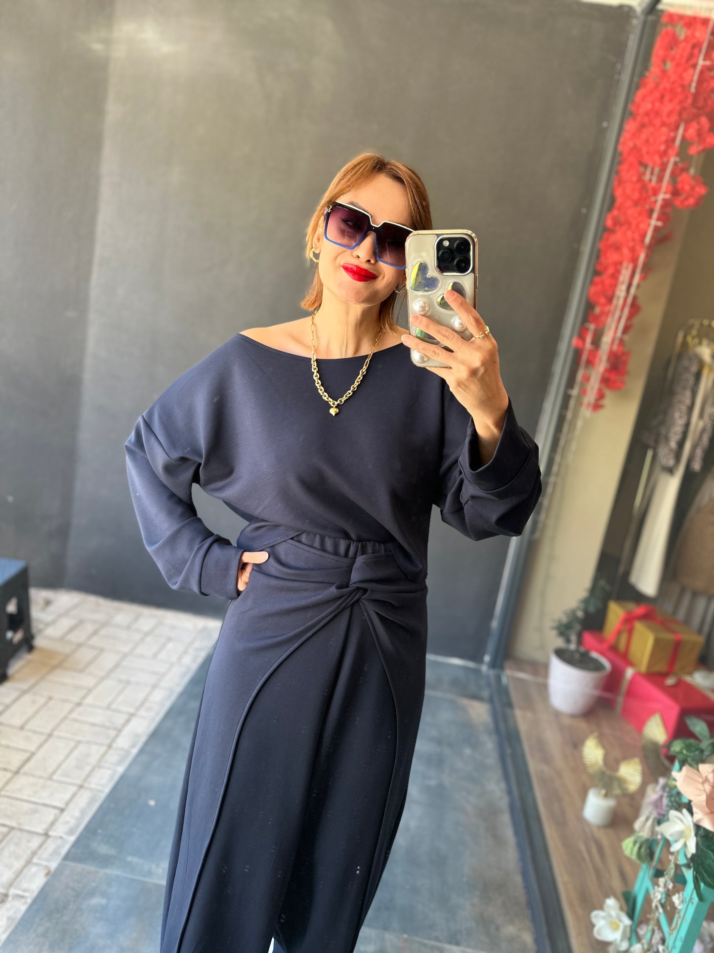 Mek Lacivert Modal Takım