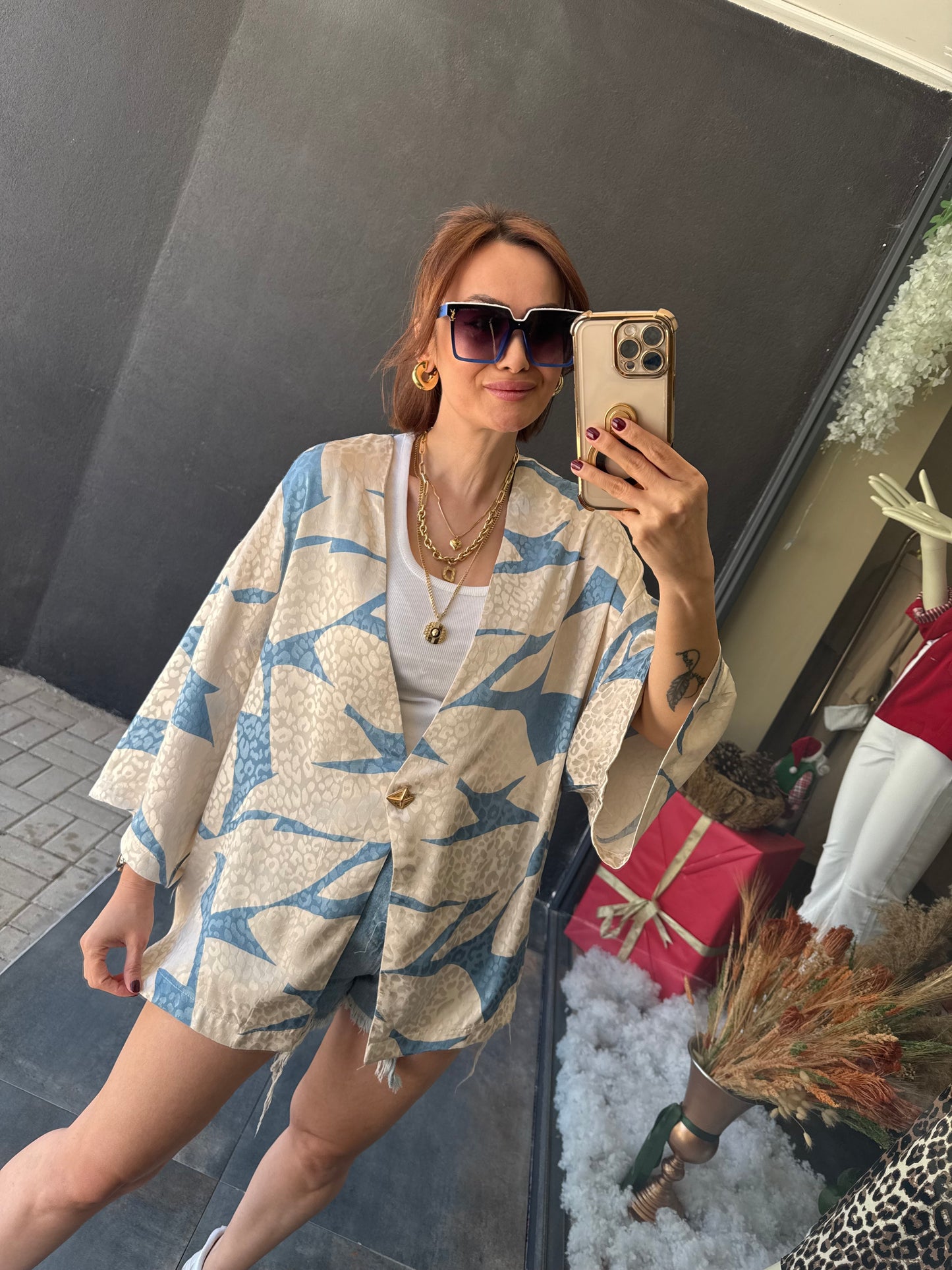 Kotto Mavi Blazer Ceket