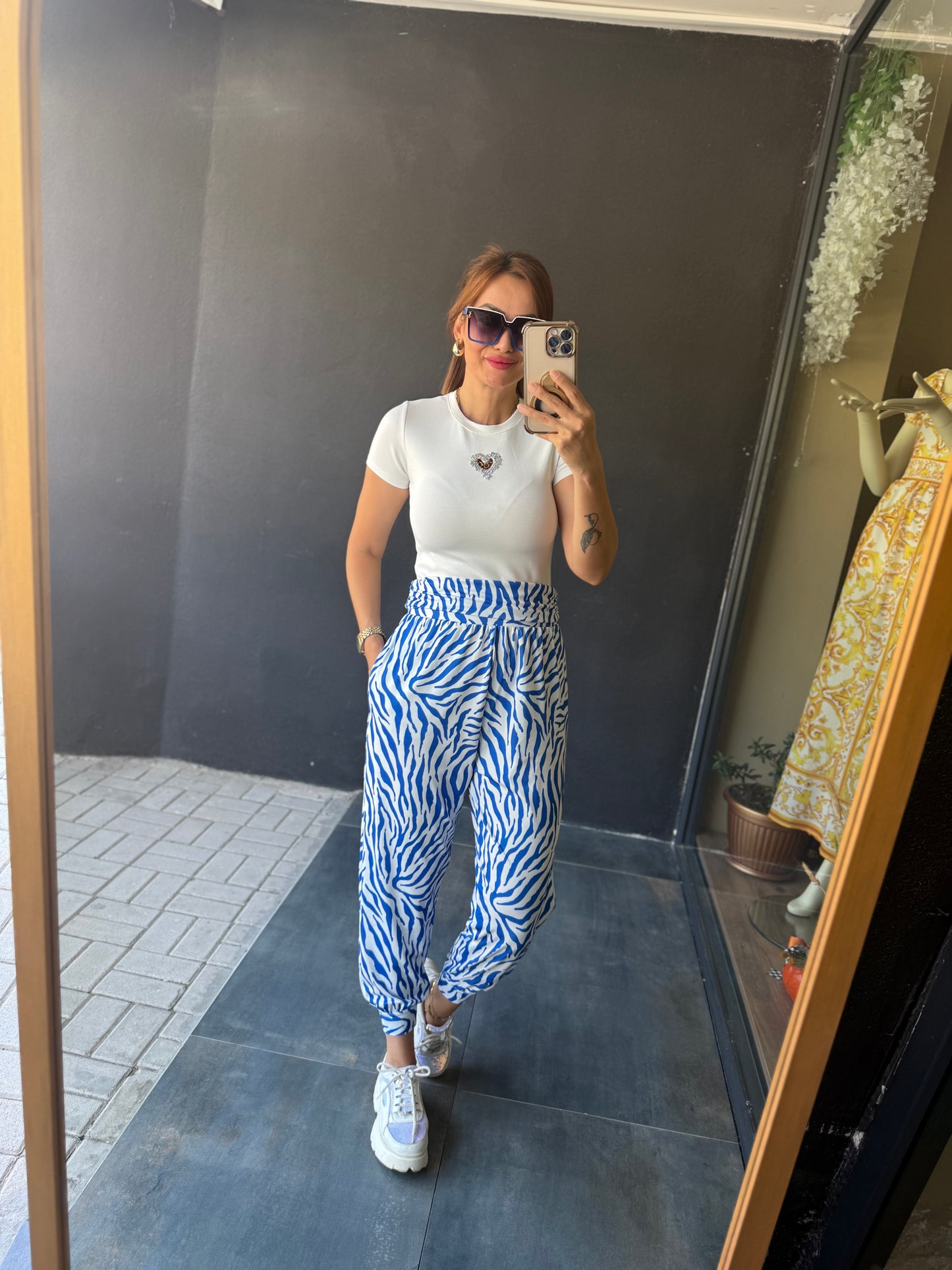 Merry Mavi Şalvar Takım