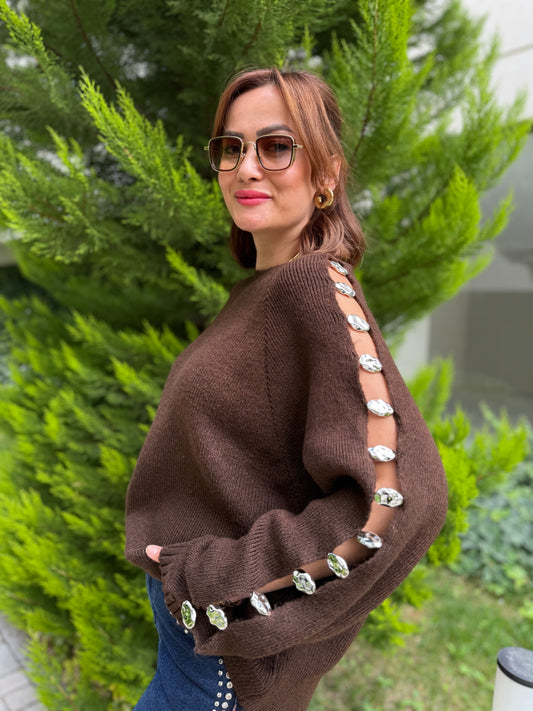 Beky Kahve Droplu Kazak