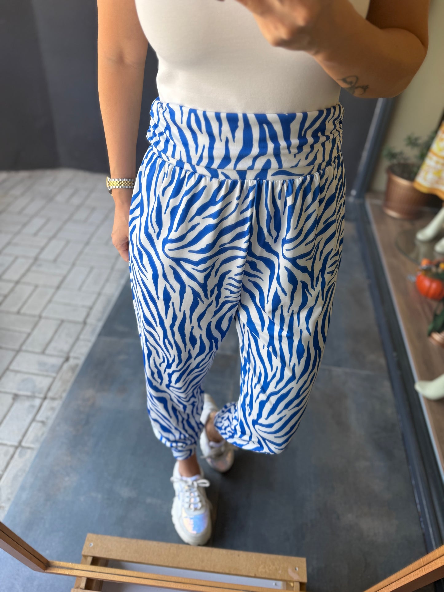 Merry Mavi Şalvar Takım