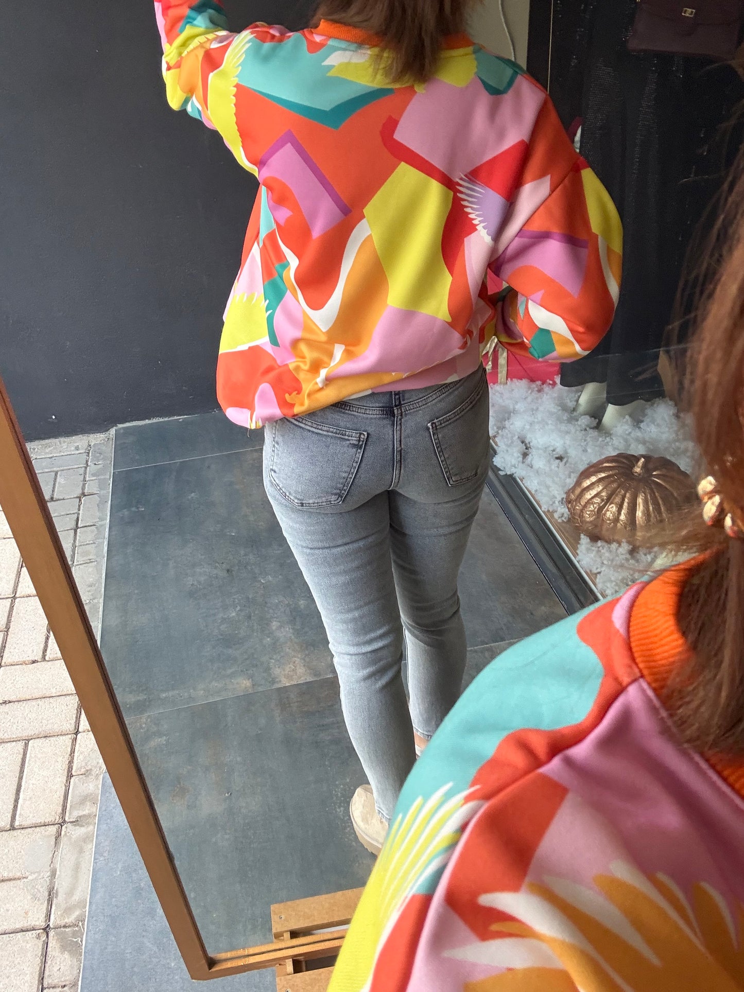 Xlove Buz Önden Şeritli Jean