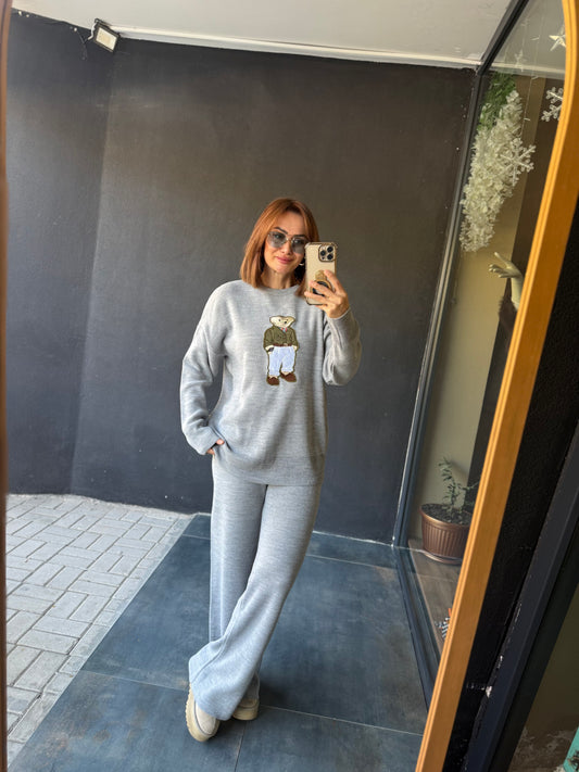 Sam-Co Gri Ayıcık Takım