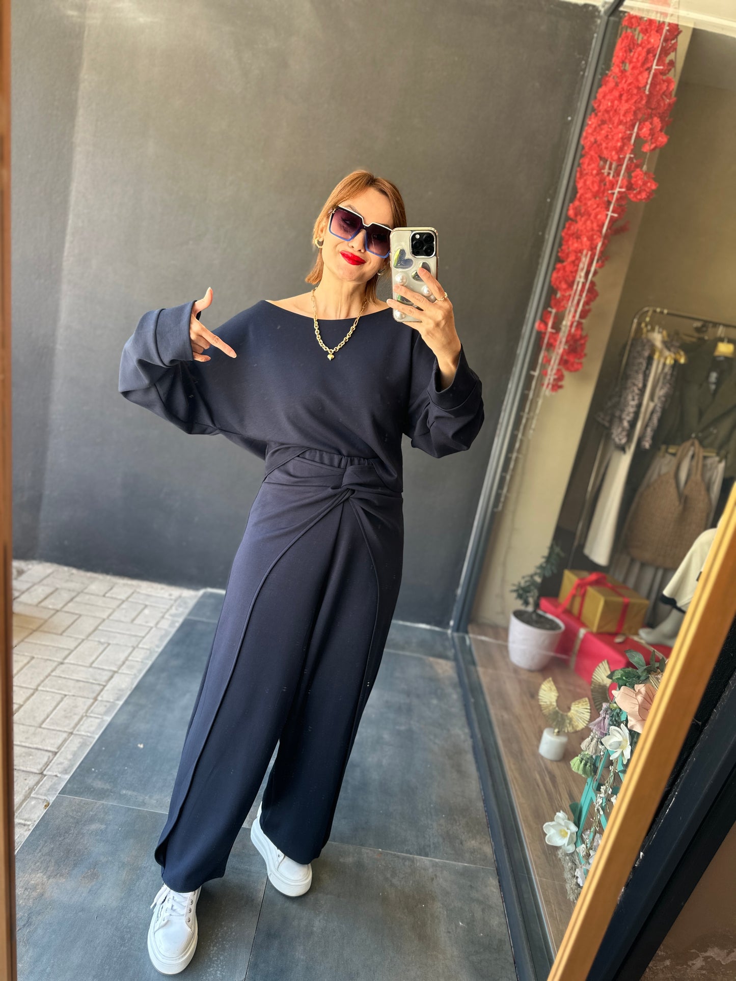 Mek Lacivert Modal Takım