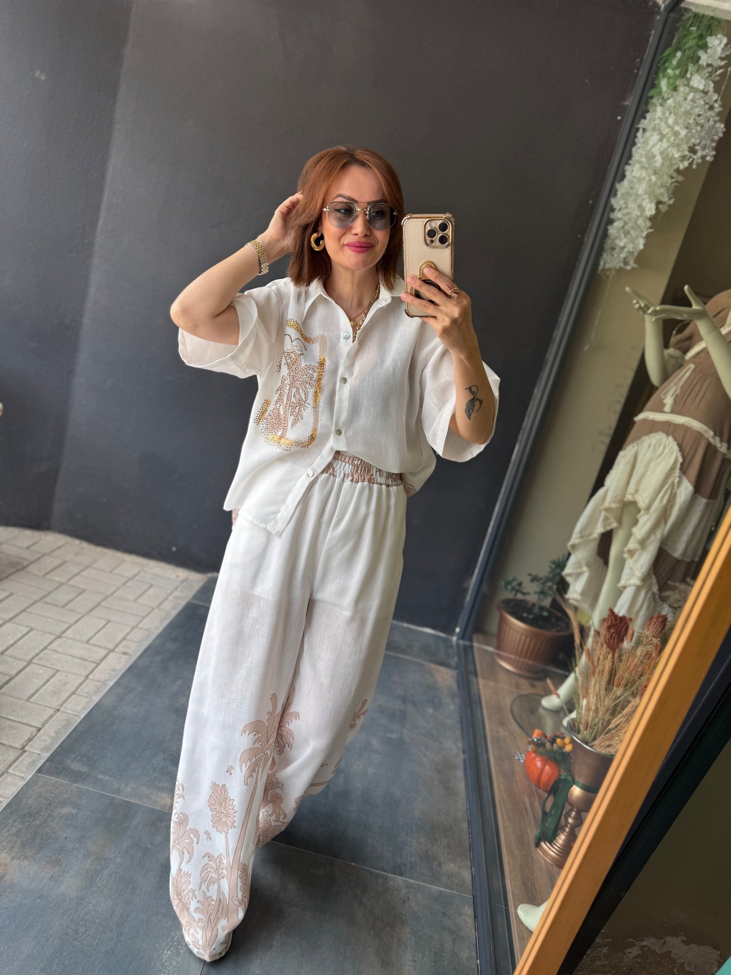 Fredo Bej Palmiye Keten Takım