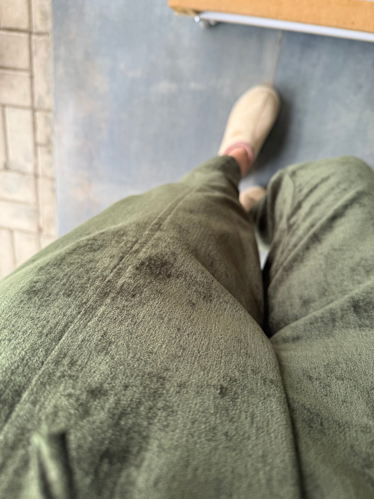 Sorry Haki Kadife Pantolon