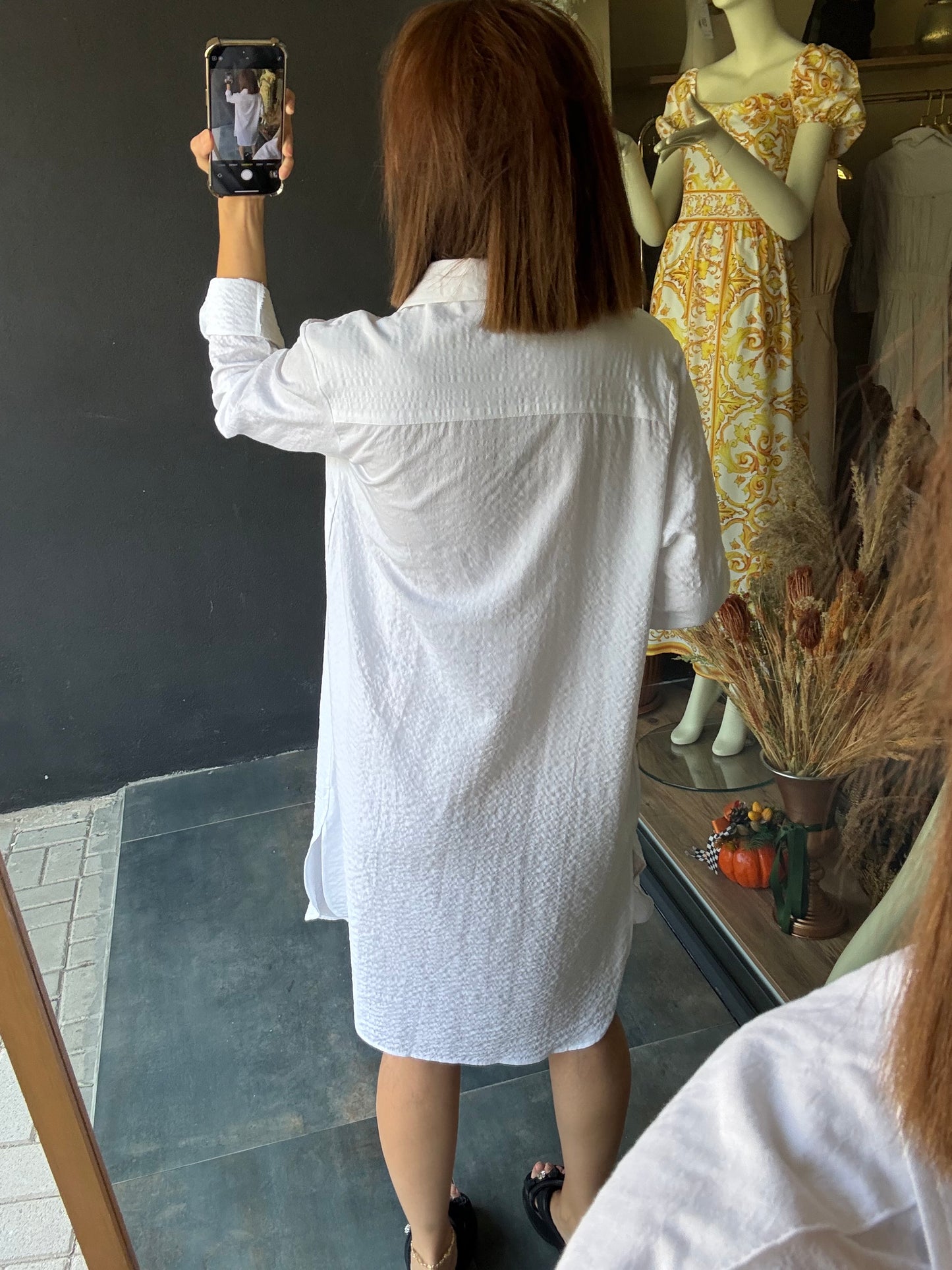 Purina Beyaz Gömlek & Tunik Elbise